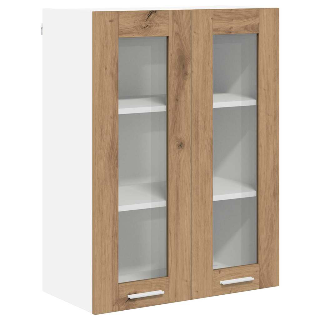 vidaXL Szafka wisząca Riga Dąb rzemieślniczy 60 x 31 x 80 cm