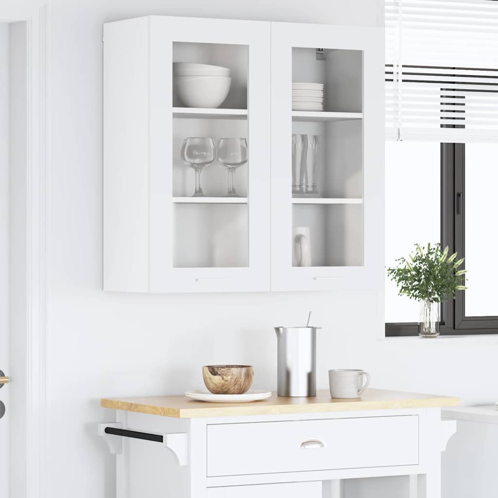 vidaXL Szafka wisząca Biały 80 x 31 x 80 cm Materiał drewnopochodny