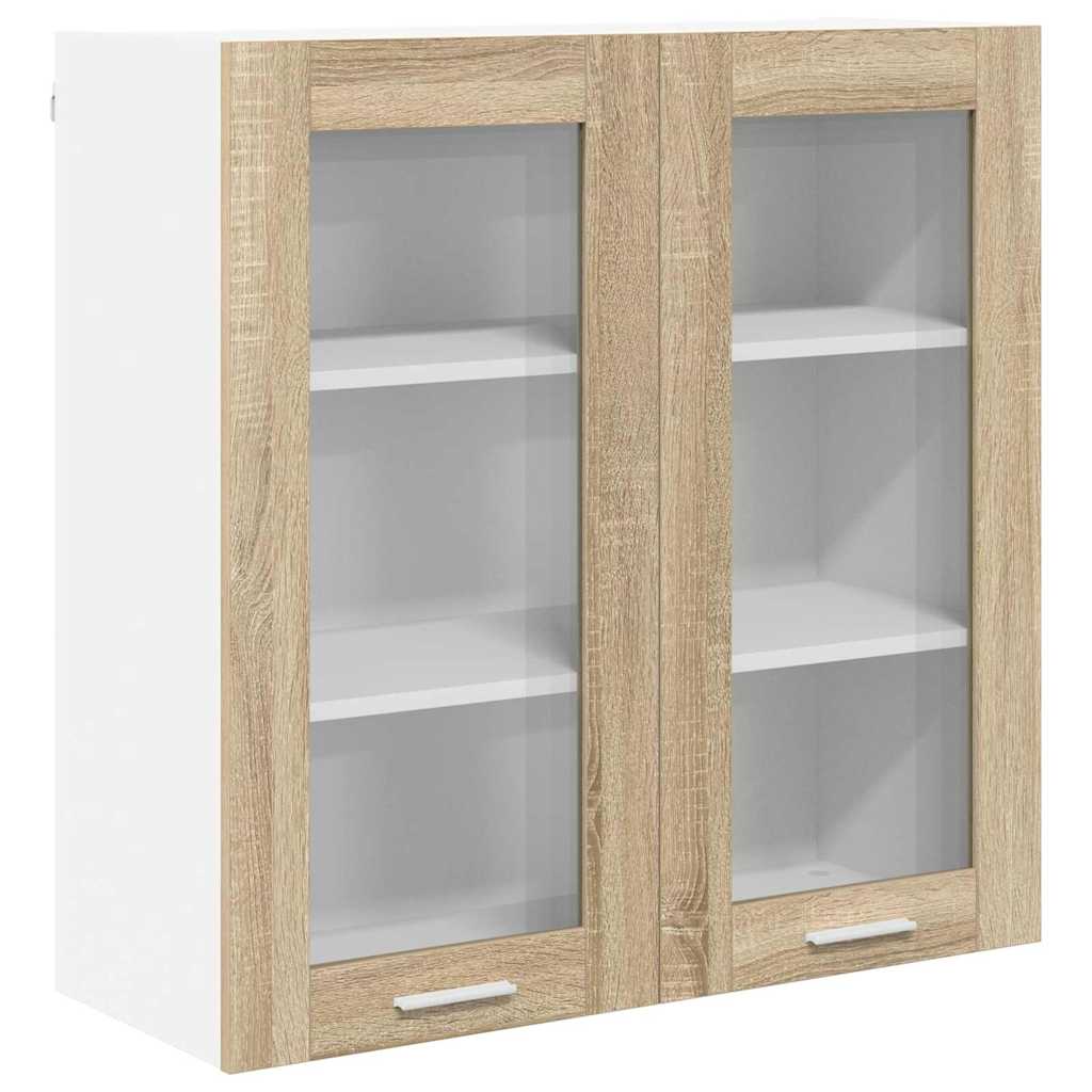 vidaXL Szafka wisząca z przechowywaniem Dąb Sonoma 80 x 31 x 80 cm