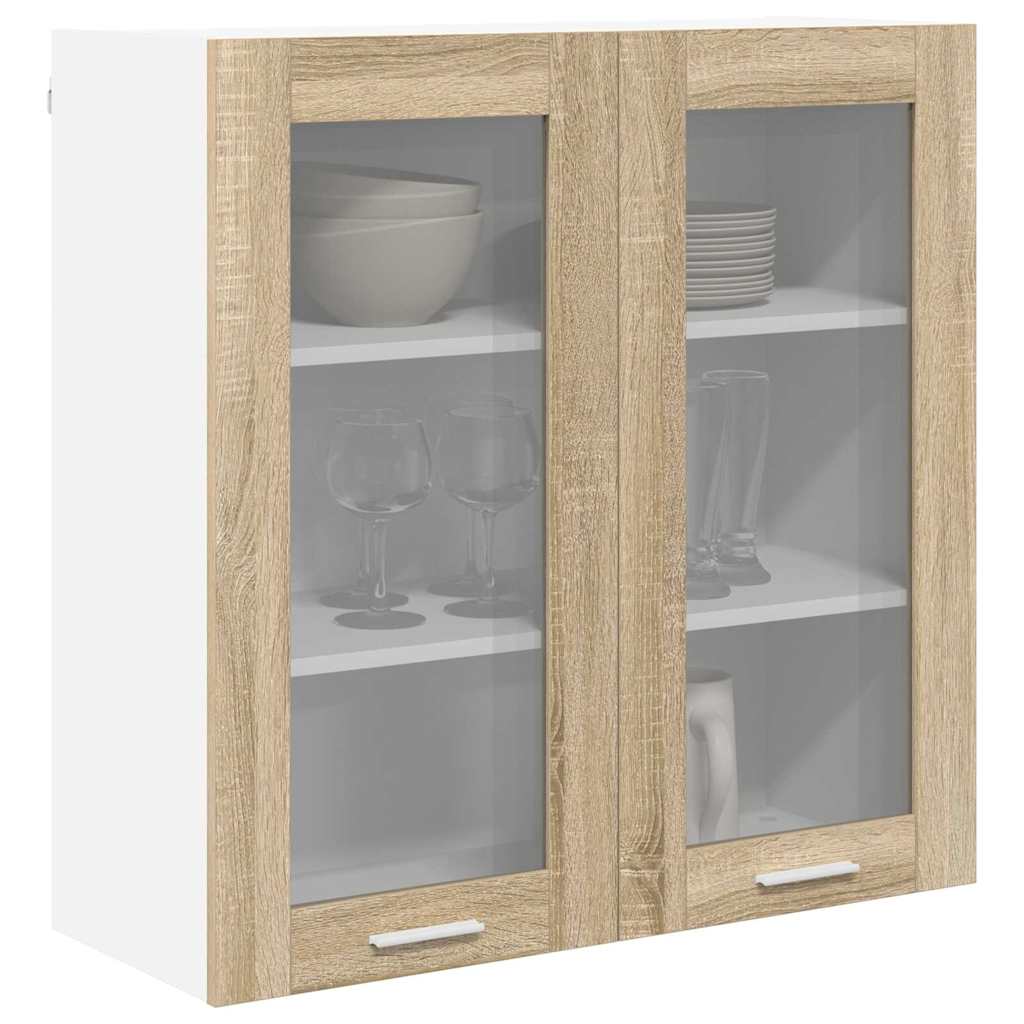vidaXL Szafka wisząca z przechowywaniem Dąb Sonoma 80 x 31 x 80 cm
