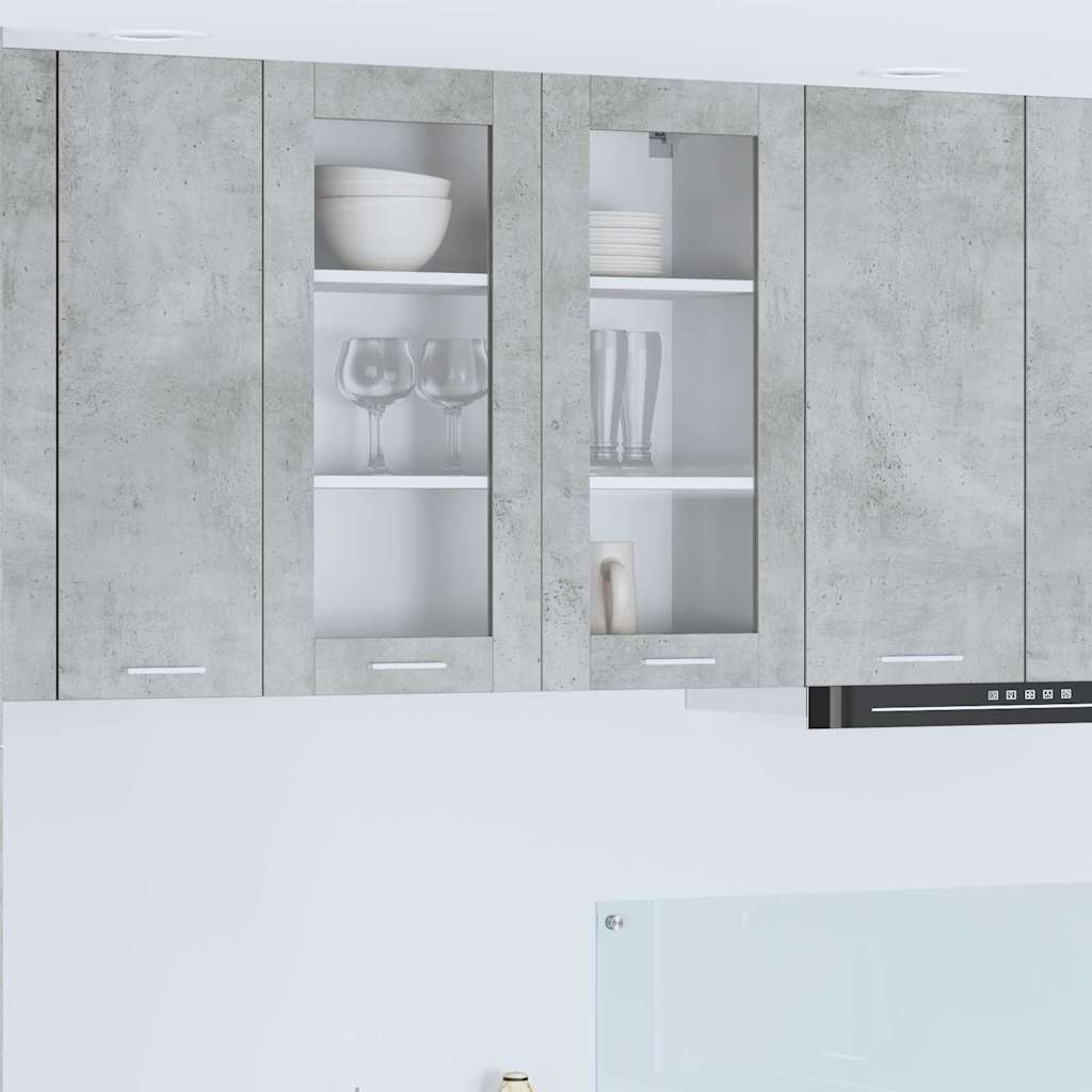 vidaXL Szafka wisząca z przechowywaniem Betonowy szary 80 x 31 x 80 cm