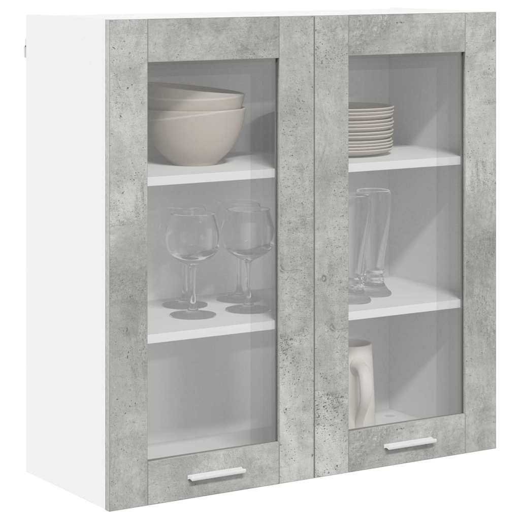 vidaXL Szafka wisząca z przechowywaniem Betonowy szary 80 x 31 x 80 cm