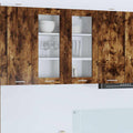vidaXL Szafka wisząca z przechowywaniem Dąb wędzony 80 x 31 x 80 cm