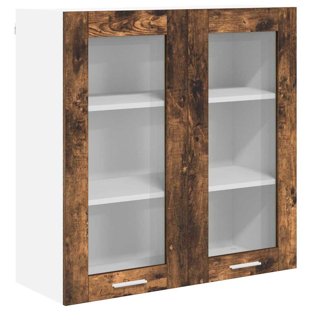 vidaXL Szafka wisząca z przechowywaniem Dąb wędzony 80 x 31 x 80 cm