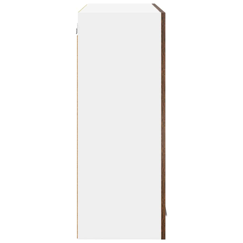 vidaXL Szafka wisząca z przechowywaniem Dąb wędzony 80 x 31 x 80 cm