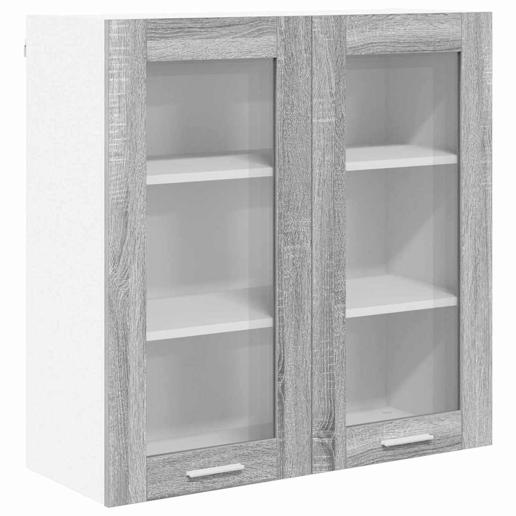 vidaXL Szafka wisząca z przechowywaniem Szary Sonoma 80 x 31 x 80 cm