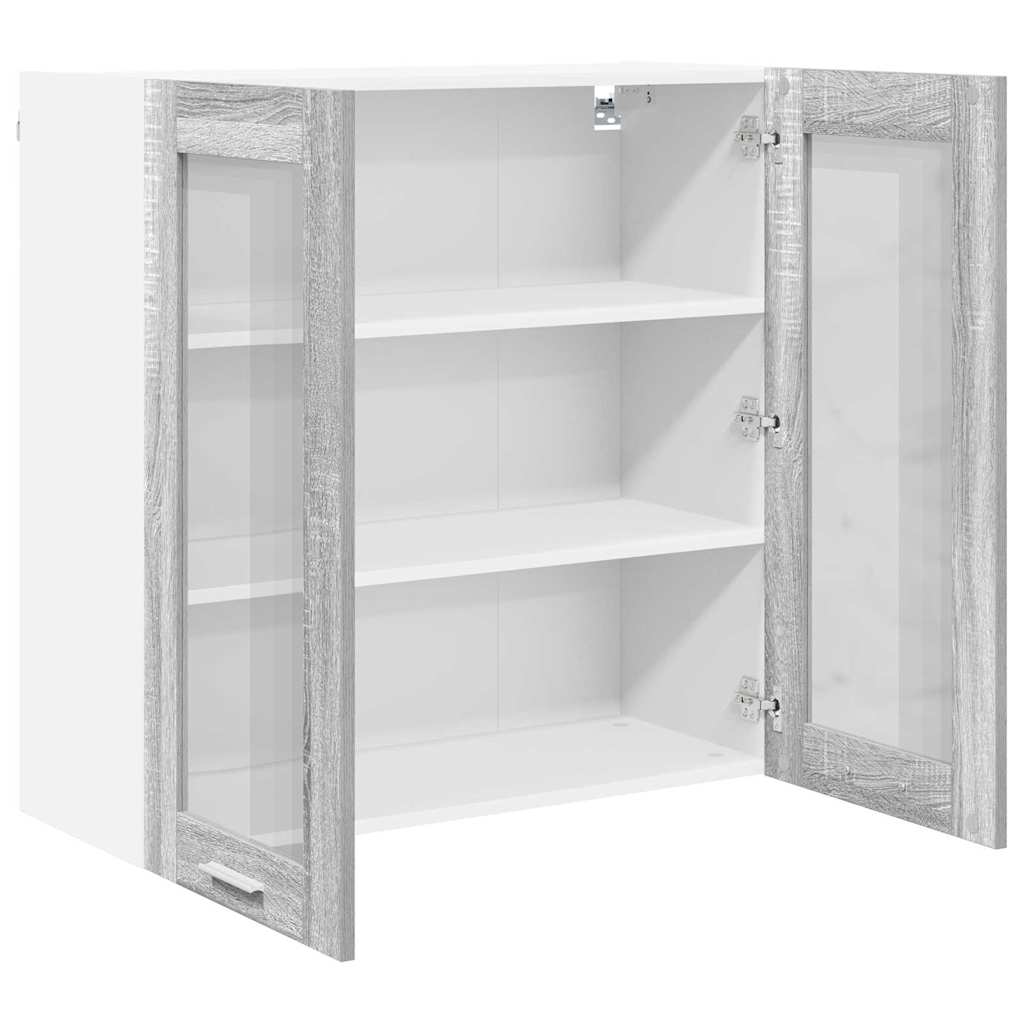 vidaXL Szafka wisząca z przechowywaniem Szary Sonoma 80 x 31 x 80 cm