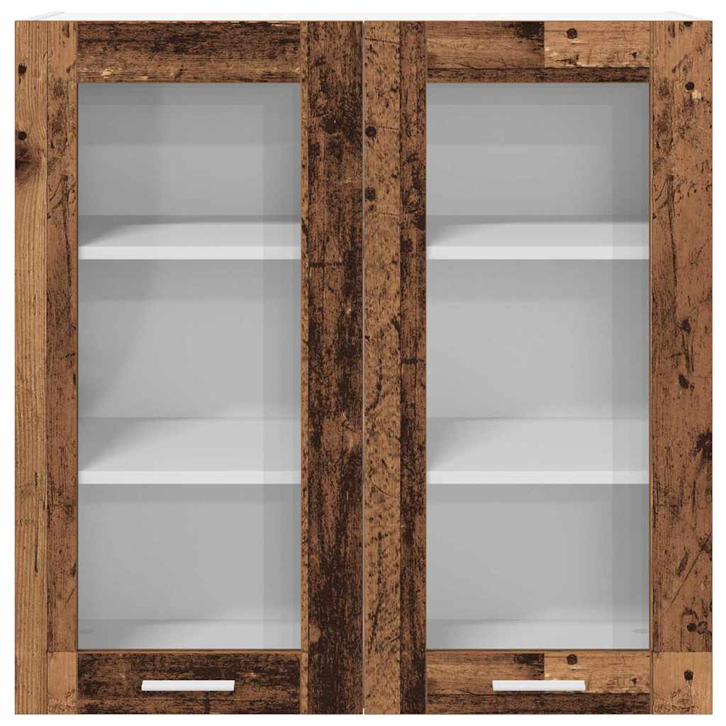 vidaXL Szafka wisząca z przechowywaniem Stare drewno 80 x 31 x 80 cm