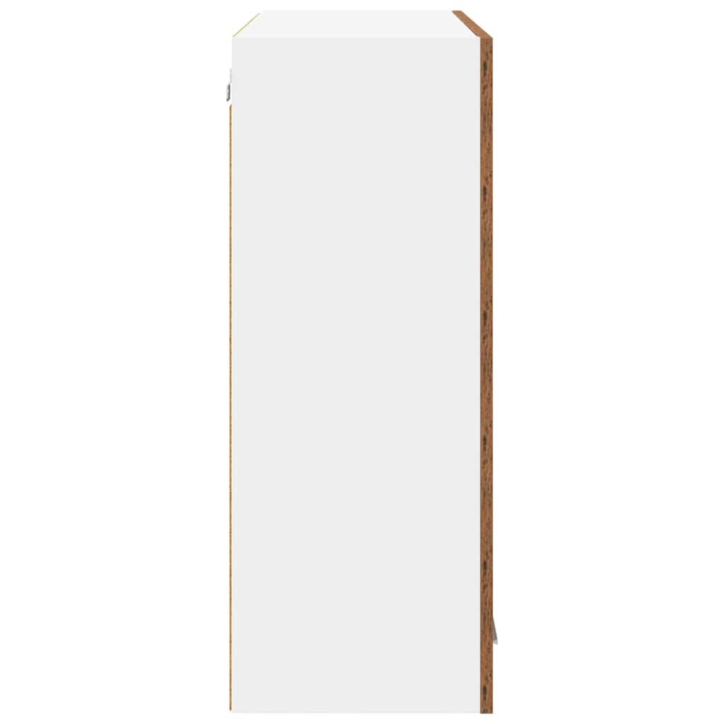 vidaXL Szafka wisząca z przechowywaniem Stare drewno 80 x 31 x 80 cm