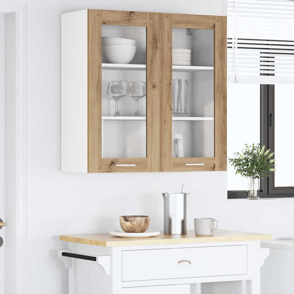 vidaXL Szafka wisząca Dąb rzemieślniczy 80 x 31 x 80 cm