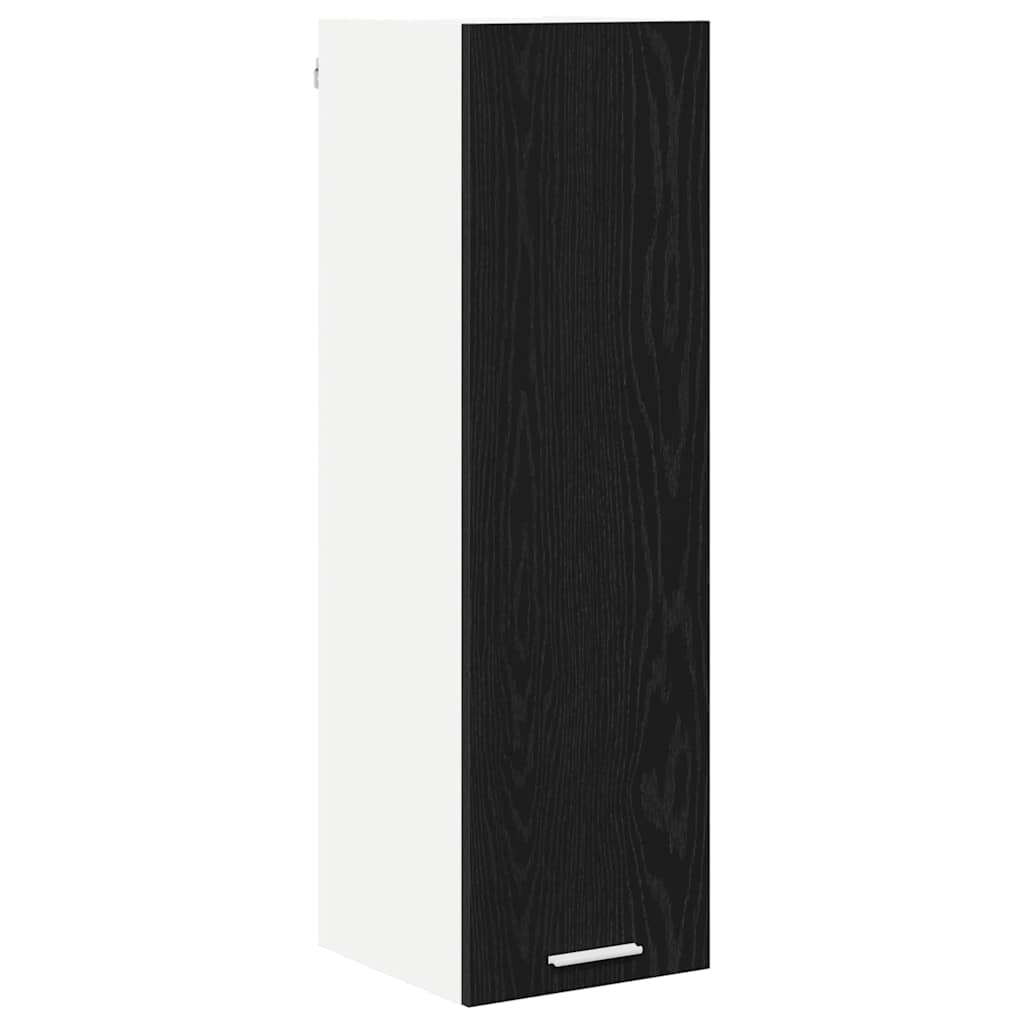 vidaXL Szafka wisząca z przechowywaniem Czarny Dąb 30 x 31 x 100 cm