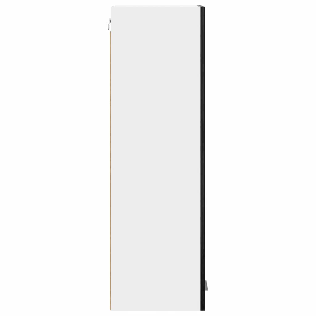 vidaXL Szafka wisząca z przechowywaniem Czarny Dąb 30 x 31 x 100 cm