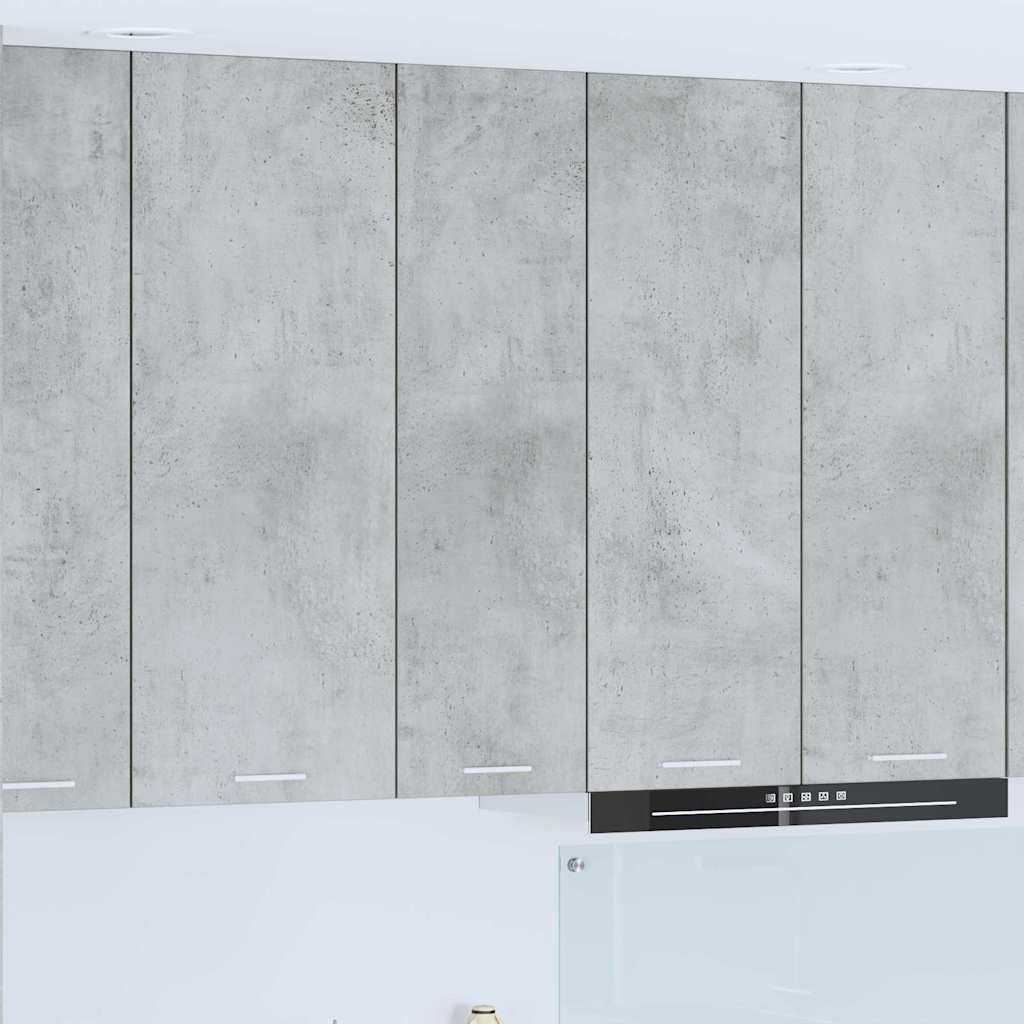 vidaXL Szafka wisząca z drzwiami Betonowy szary 30 x 31 x 100 cm