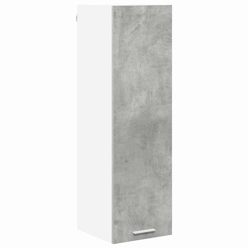 vidaXL Szafka wisząca z drzwiami Betonowy szary 30 x 31 x 100 cm