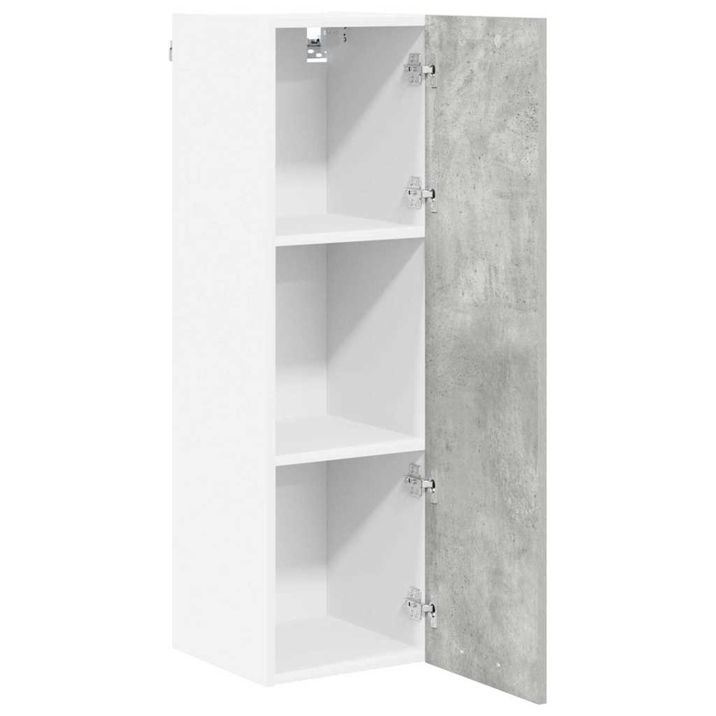 vidaXL Szafka wisząca z drzwiami Betonowy szary 30 x 31 x 100 cm