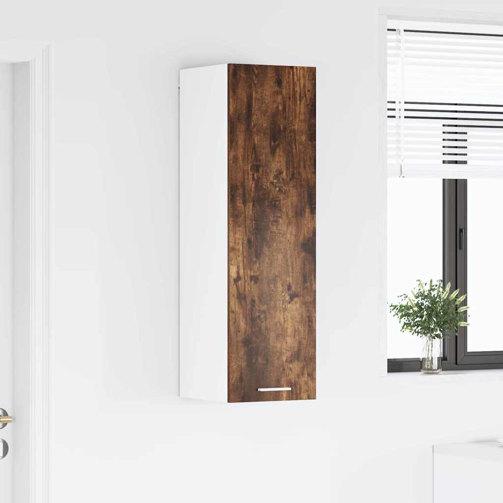 vidaXL Szafka wisząca z przechowywaniem Dąb wędzony 30 x 31 x 100 cm