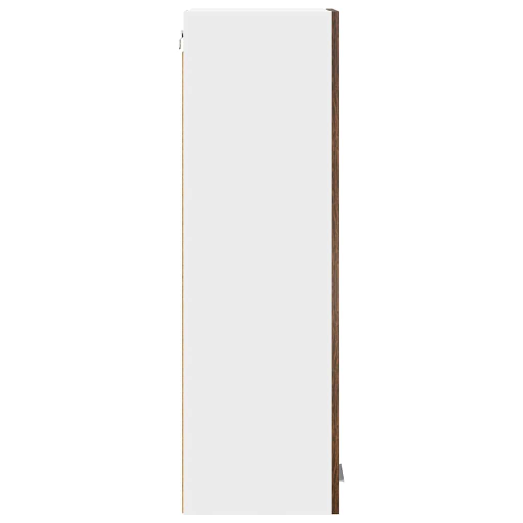 vidaXL Szafka wisząca z przechowywaniem Dąb wędzony 30 x 31 x 100 cm