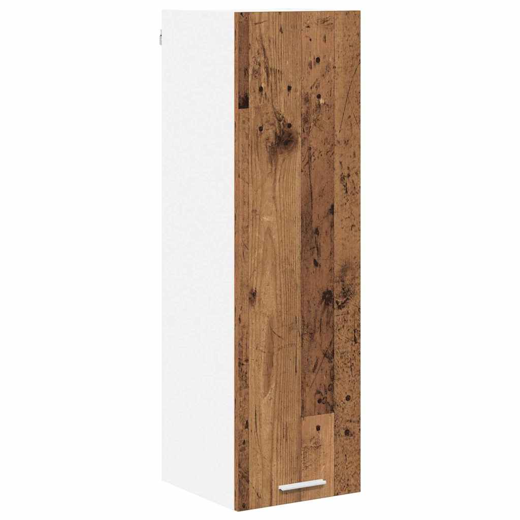 vidaXL Szafka wisząca z przechowywaniem Stare drewno 30 x 31 x 100 cm