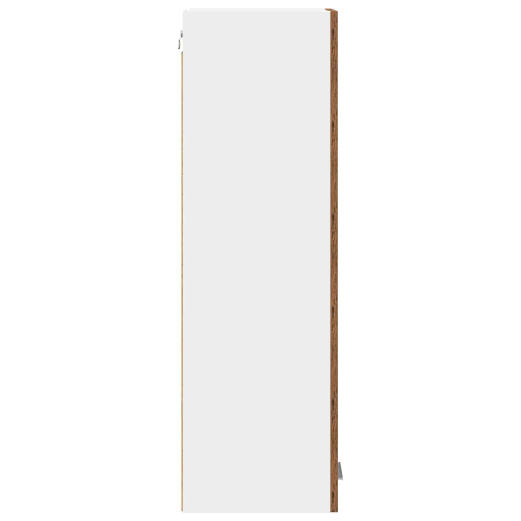 vidaXL Szafka wisząca z przechowywaniem Stare drewno 30 x 31 x 100 cm