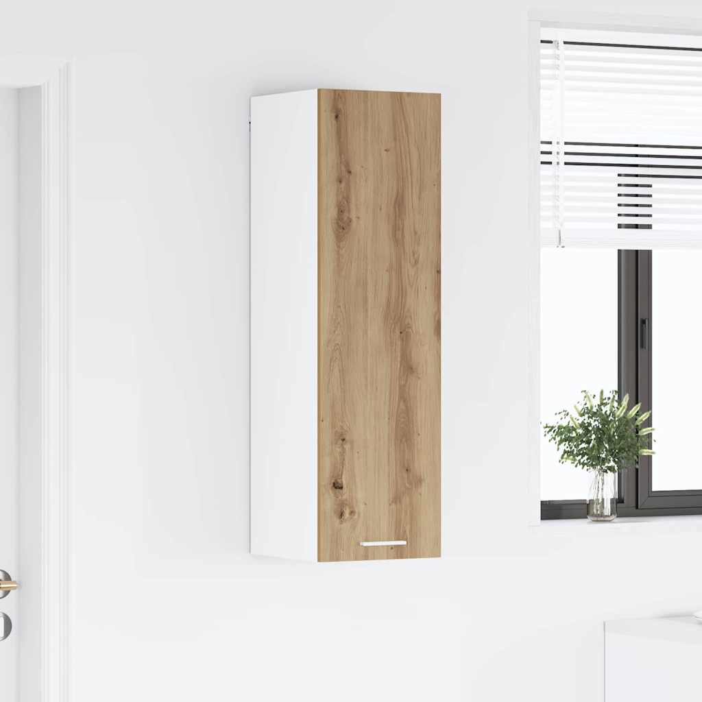 vidaXL Szafka wisząca z drzwiami Dąb rzemieślniczy 30 x 31 x 100 cm