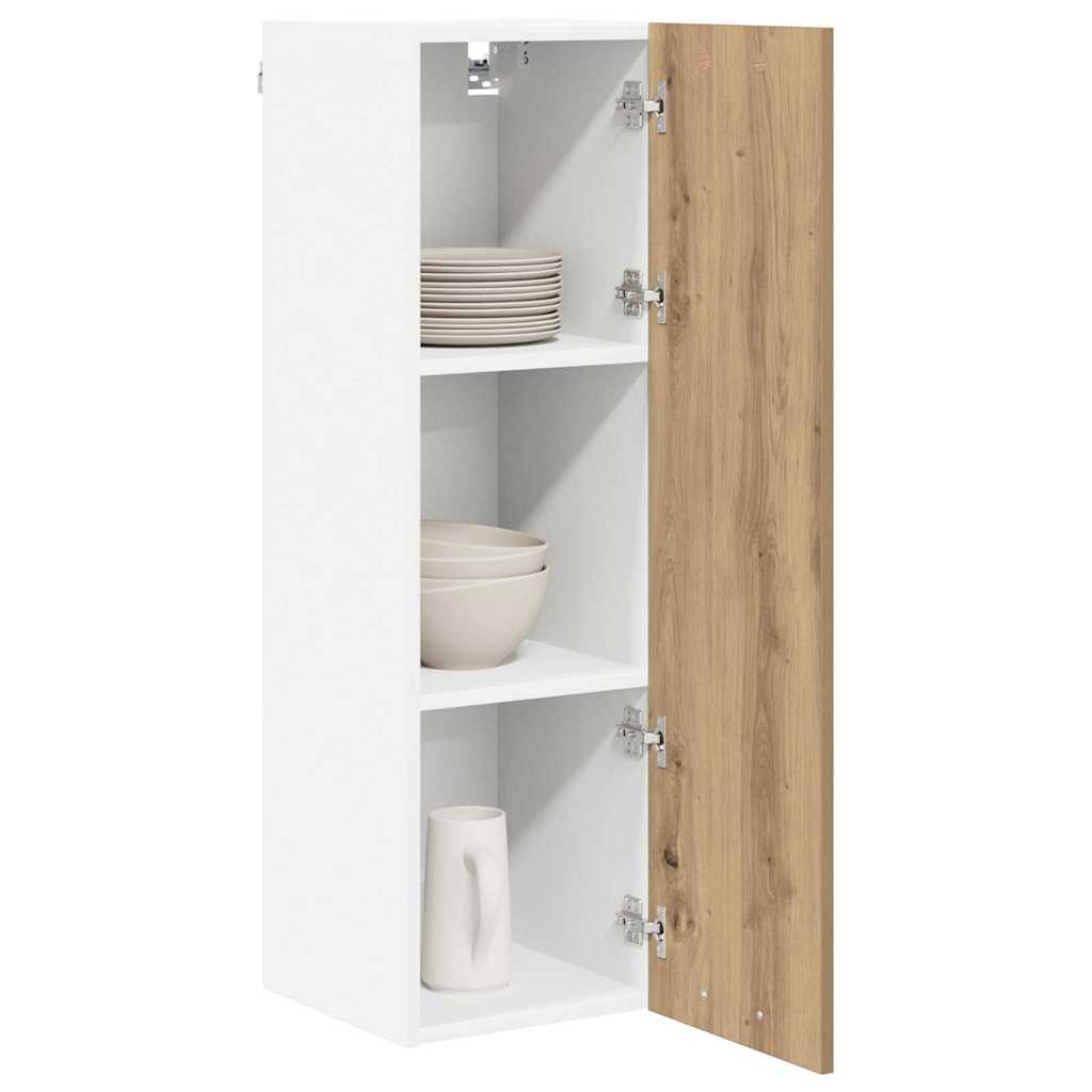 vidaXL Szafka wisząca z drzwiami Dąb rzemieślniczy 30 x 31 x 100 cm