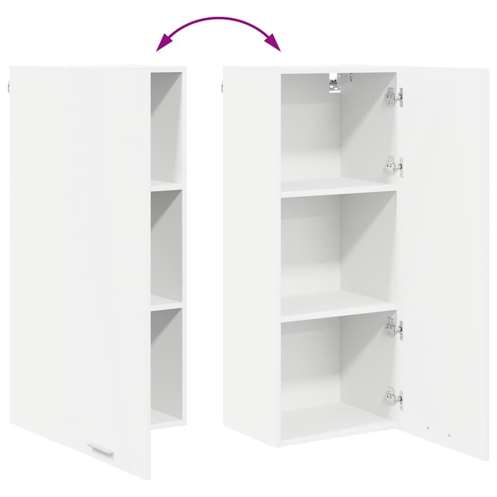 vidaXL Szafka wisząca Biały 40 x 31 x 100 cm Materiał drewnopochodny