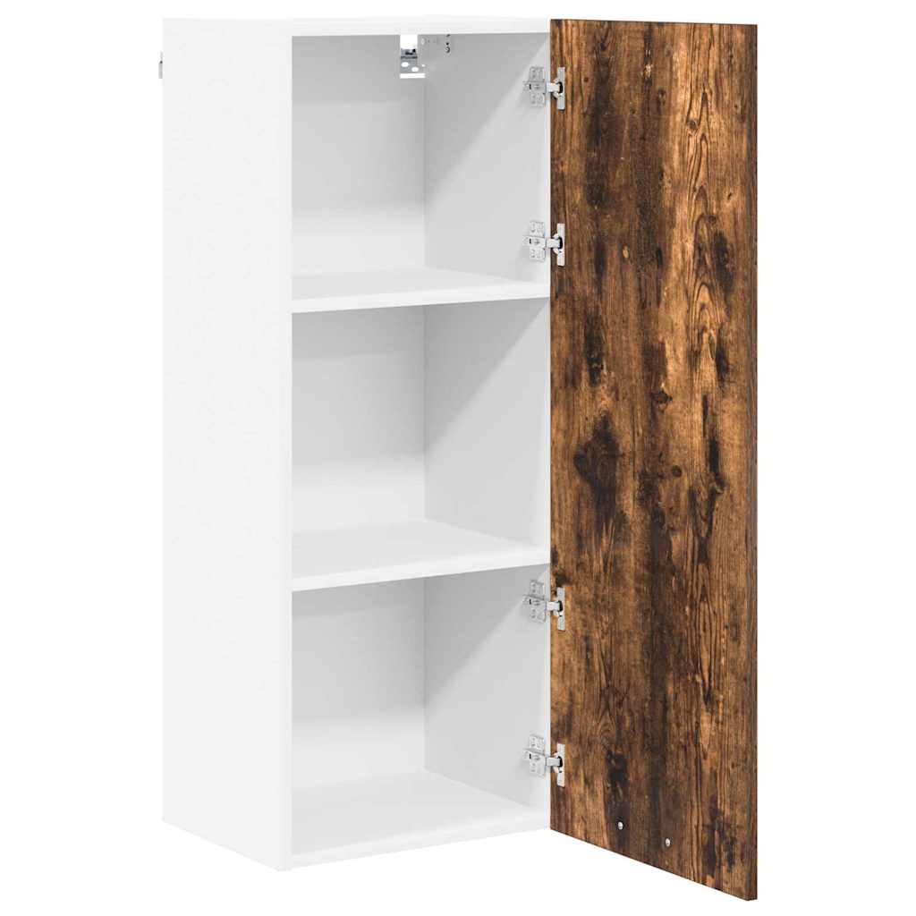 vidaXL Szafka wisząca z przechowywaniem Dąb wędzony 40 x 31 x 100 cm