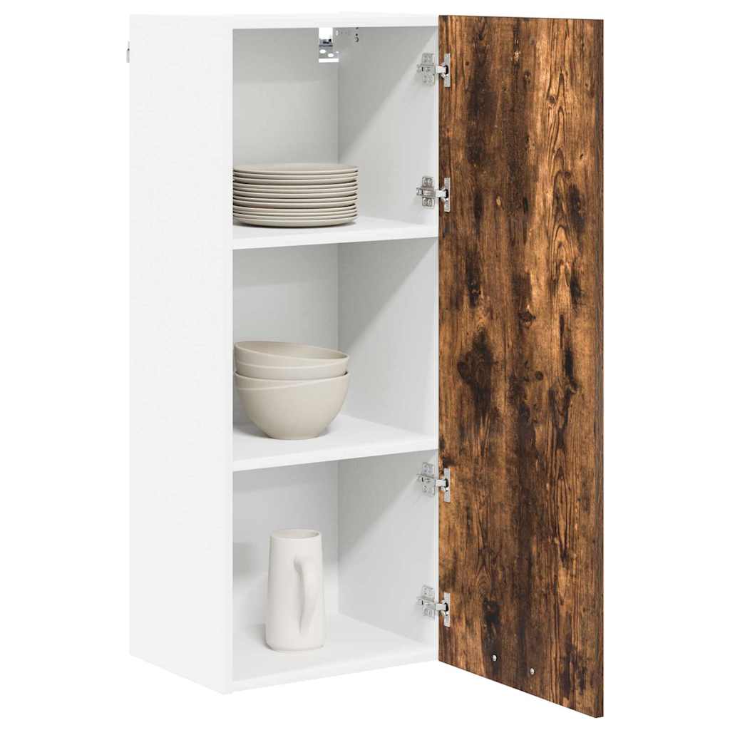 vidaXL Szafka wisząca z przechowywaniem Dąb wędzony 40 x 31 x 100 cm