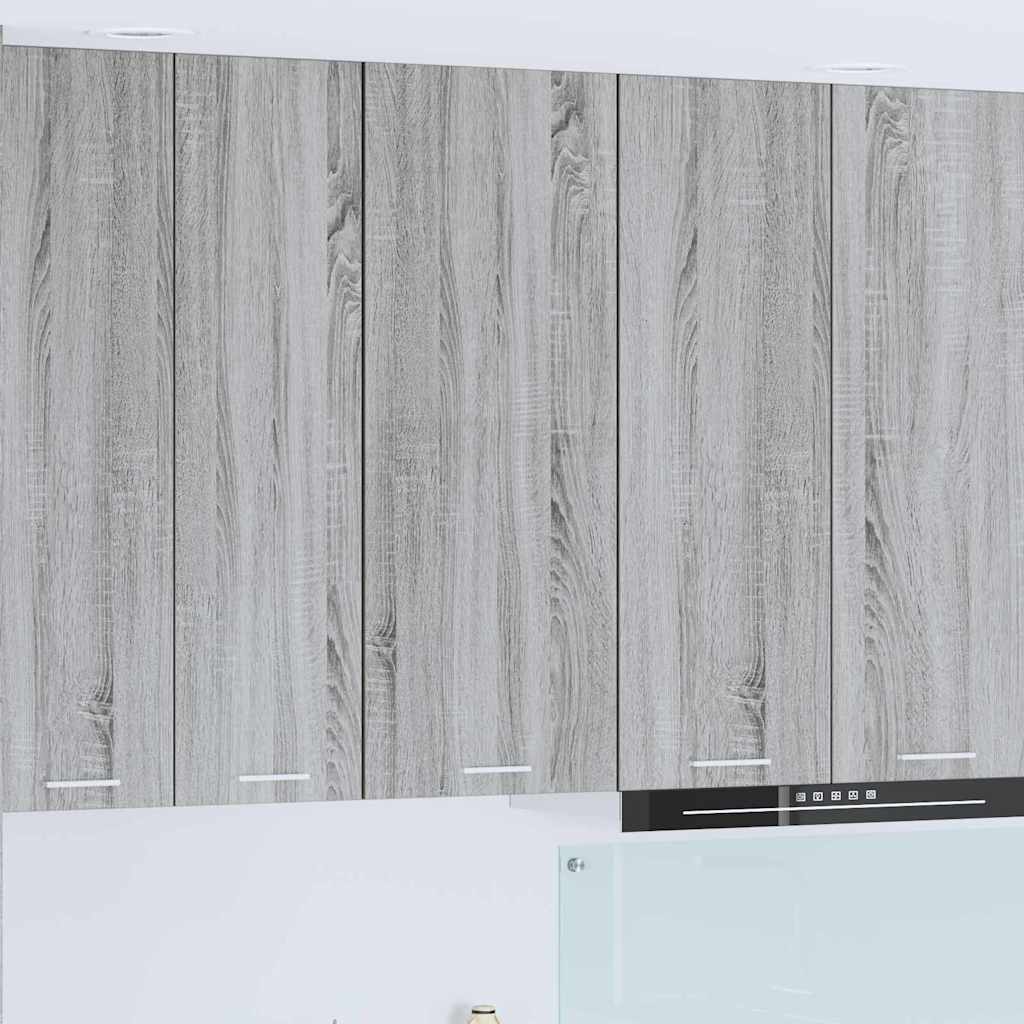 vidaXL Szafka wisząca z drzwiami Riga Szary Sonoma 40 x 31 x 100 cm