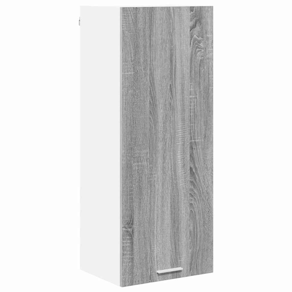 vidaXL Szafka wisząca z drzwiami Riga Szary Sonoma 40 x 31 x 100 cm