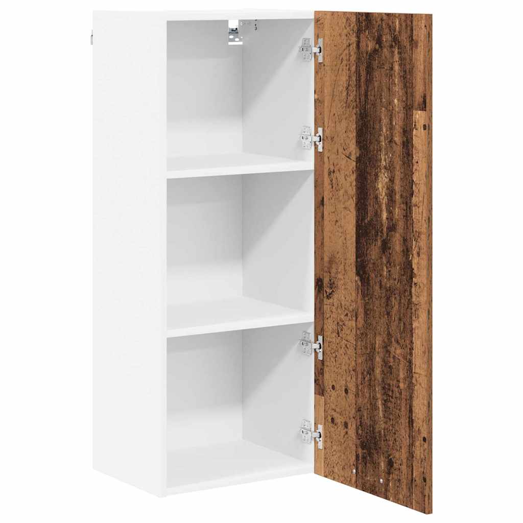 vidaXL Szafka wisząca z przechowywaniem Stare drewno 40 x 31 x 100 cm