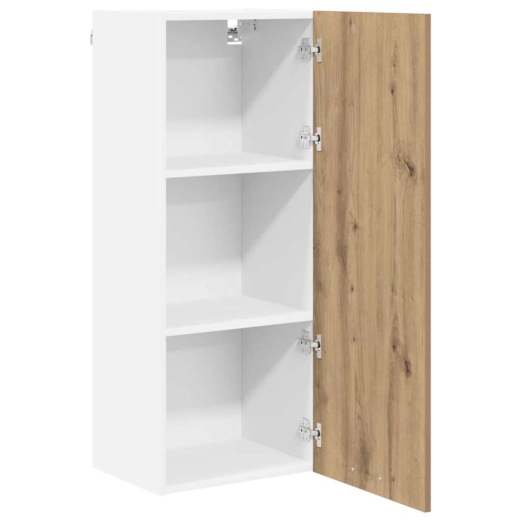 vidaXL Szafka wisząca z drzwiami Dąb rzemieślniczy 40 x 31 x 100 cm