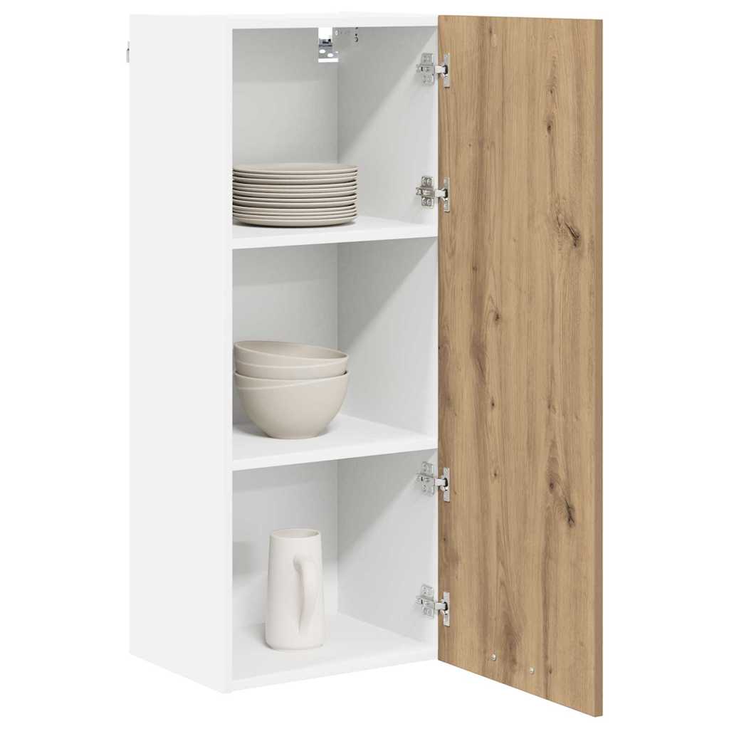 vidaXL Szafka wisząca z drzwiami Dąb rzemieślniczy 40 x 31 x 100 cm