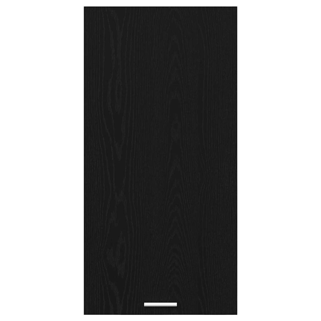 vidaXL Szafka wisząca z drzwiami Czarny Dąb i Biały 50 x 31 x 100 cm
