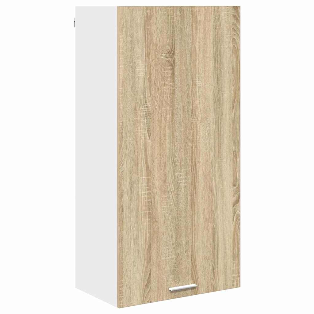 vidaXL Szafka wisząca Dąb Sonoma i Biały 50 x 31 x 100 cm