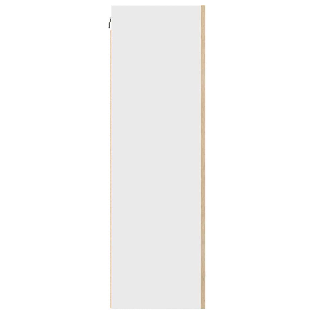 vidaXL Szafka wisząca Dąb Sonoma i Biały 50 x 31 x 100 cm