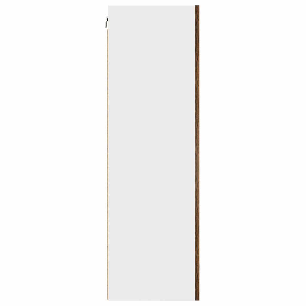 vidaXL Szafka wisząca z drzwiami Wędzony dąb i biały 50 x 31 x 100 cm