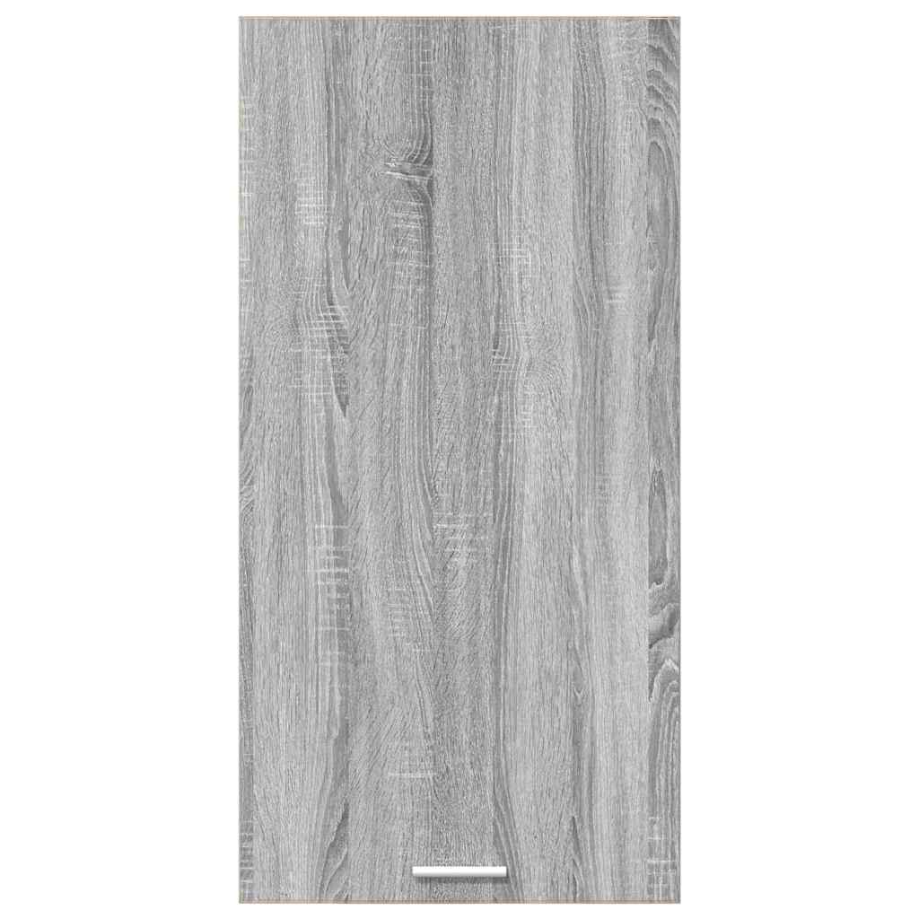 vidaXL Szafka wisząca z drzwiami Szary Sonoma i Biały 50 x 31 x 100 cm