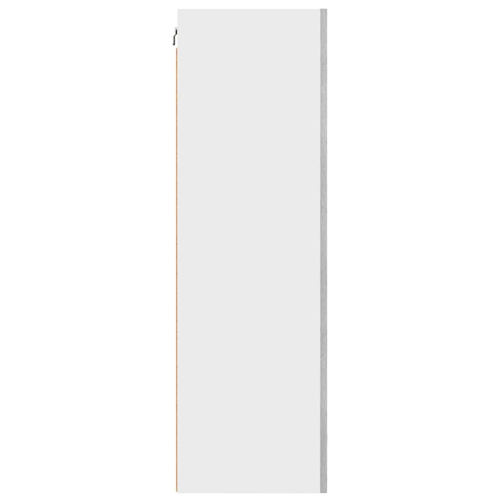 vidaXL Szafka wisząca z drzwiami Szary Sonoma i Biały 50 x 31 x 100 cm