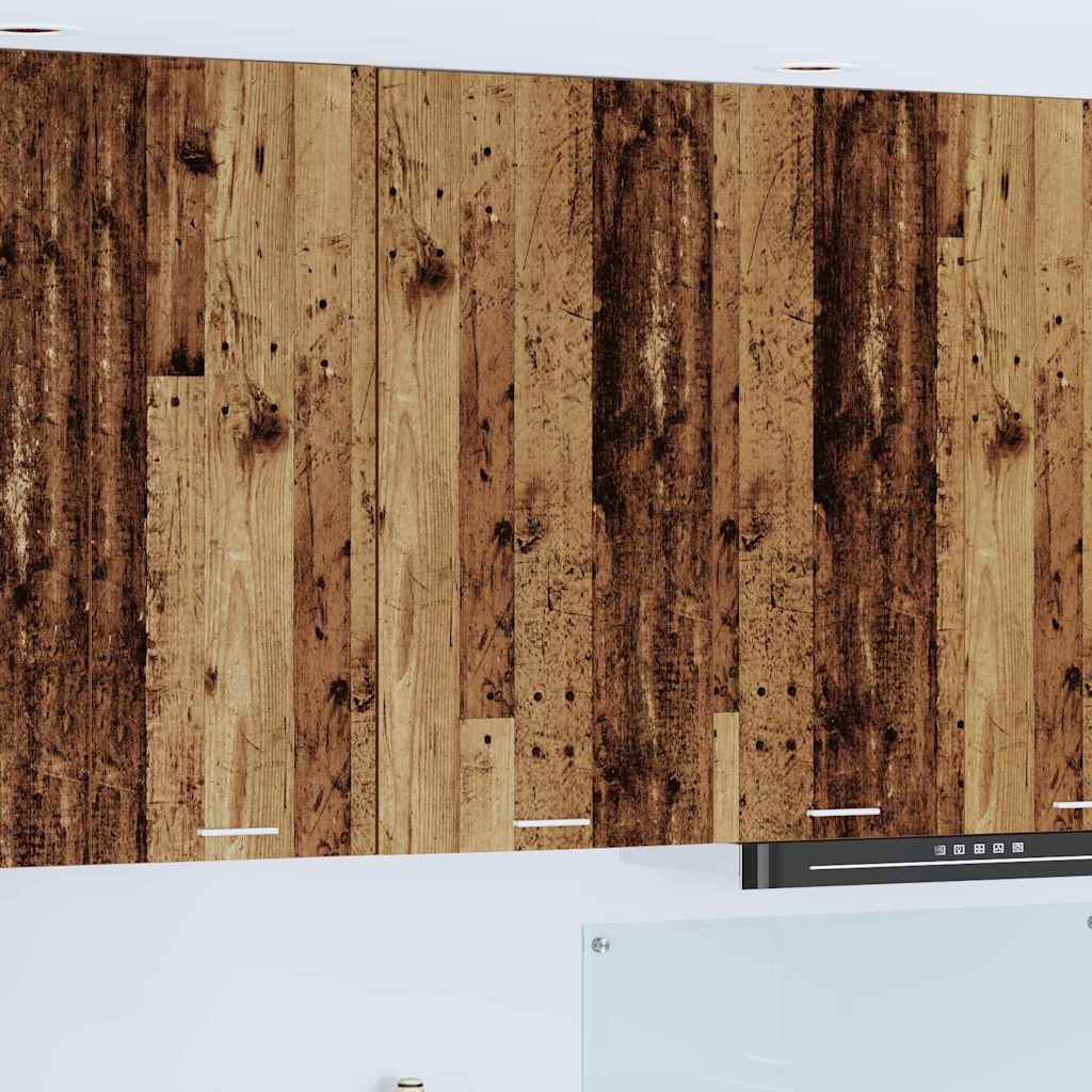 vidaXL Szafka wisząca Stare Drewno i Biały 50 x 31 x 100 cm