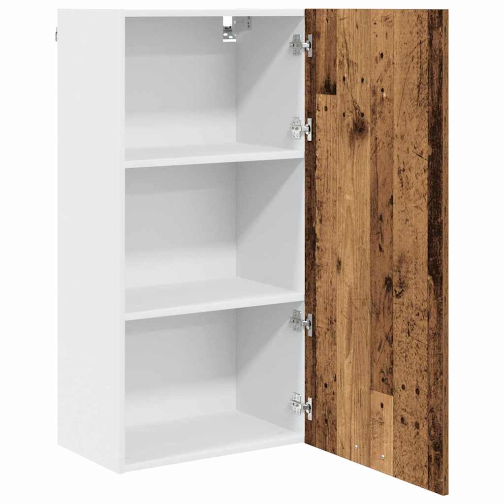 vidaXL Szafka wisząca Stare Drewno i Biały 50 x 31 x 100 cm