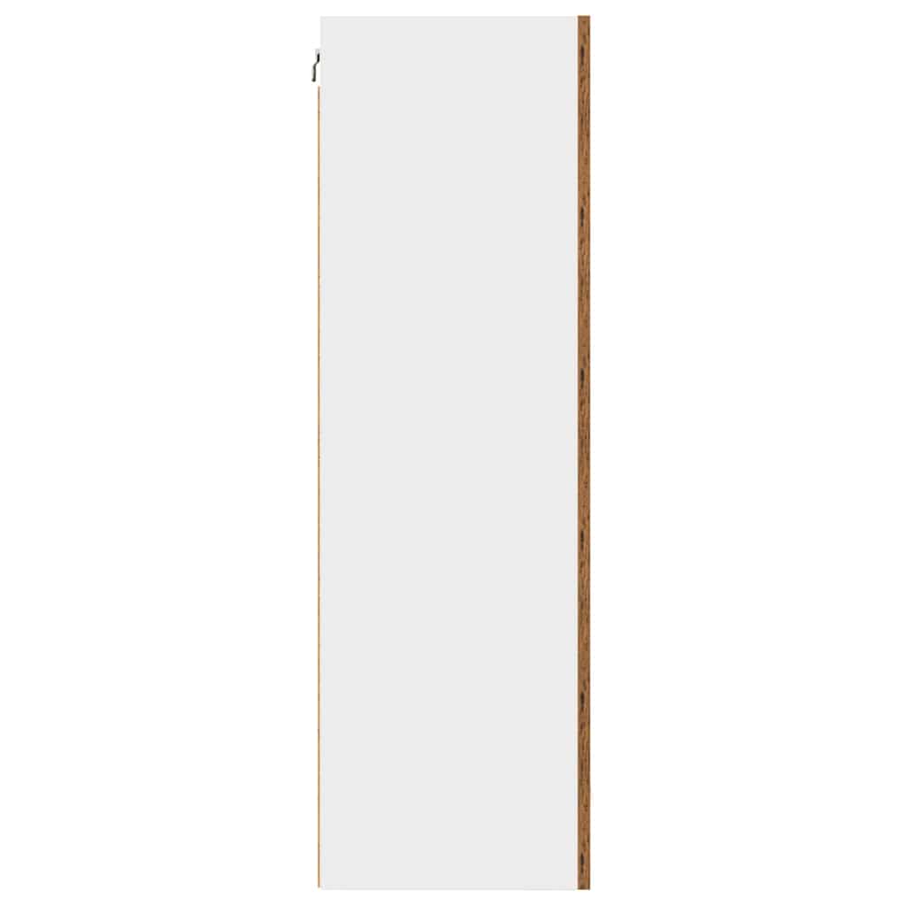 vidaXL Szafka wisząca Stare Drewno i Biały 50 x 31 x 100 cm