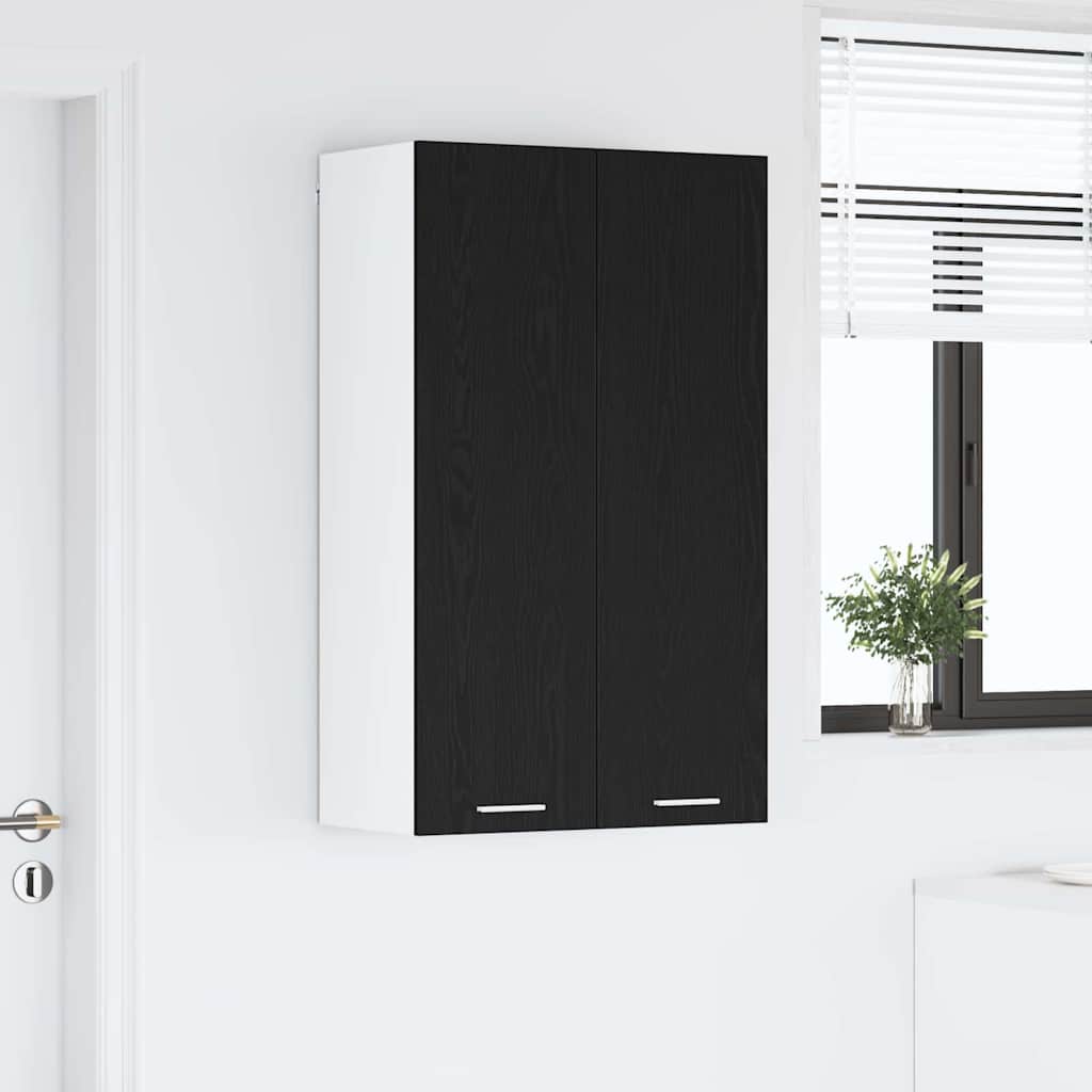 vidaXL Szafka wisząca z przechowywaniem Czarny Dąb 60 x 31 x 100 cm