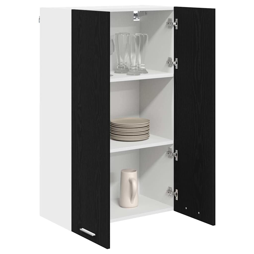 vidaXL Szafka wisząca z przechowywaniem Czarny Dąb 60 x 31 x 100 cm