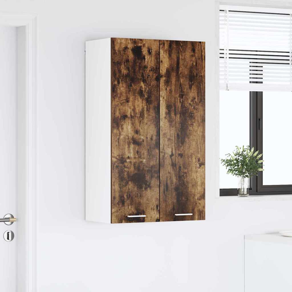 vidaXL Szafka wisząca z przechowywaniem Dąb wędzony 60 x 31 x 100 cm