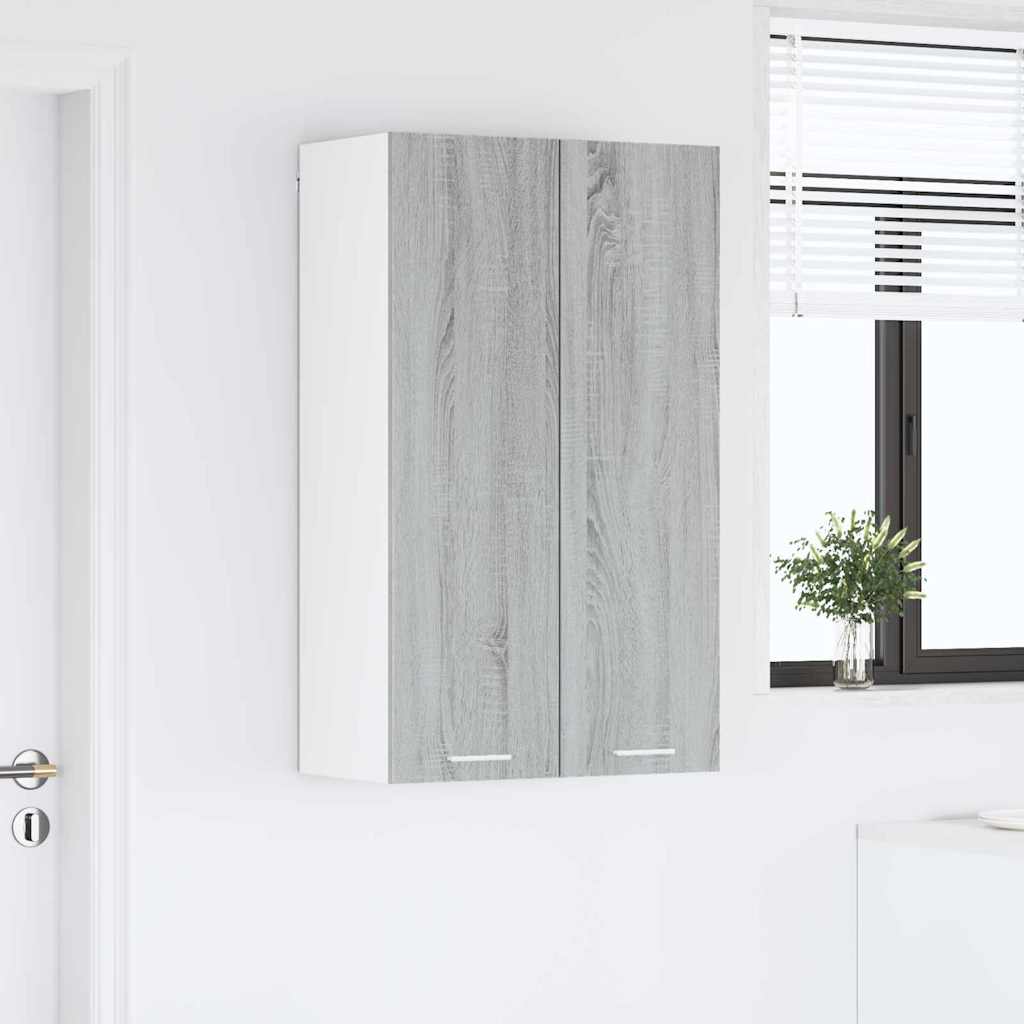 vidaXL Szafka wisząca z przechowywaniem Szary Sonoma 60 x 31 x 100 cm