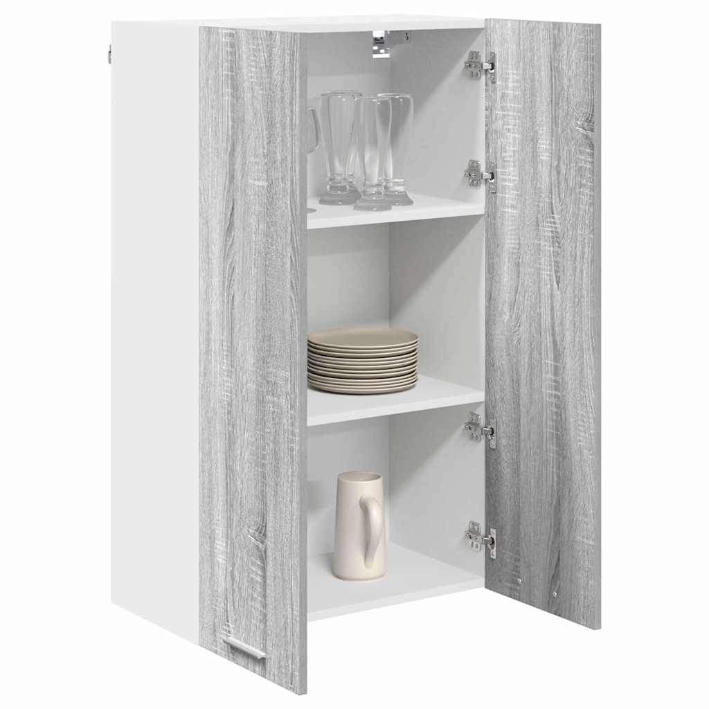 vidaXL Szafka wisząca z przechowywaniem Szary Sonoma 60 x 31 x 100 cm