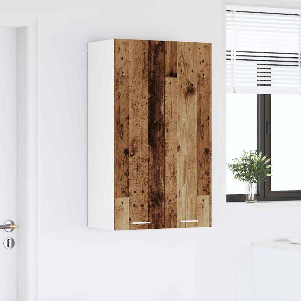 vidaXL Szafka wisząca z przechowywaniem Stare drewno 60 x 31 x 100 cm