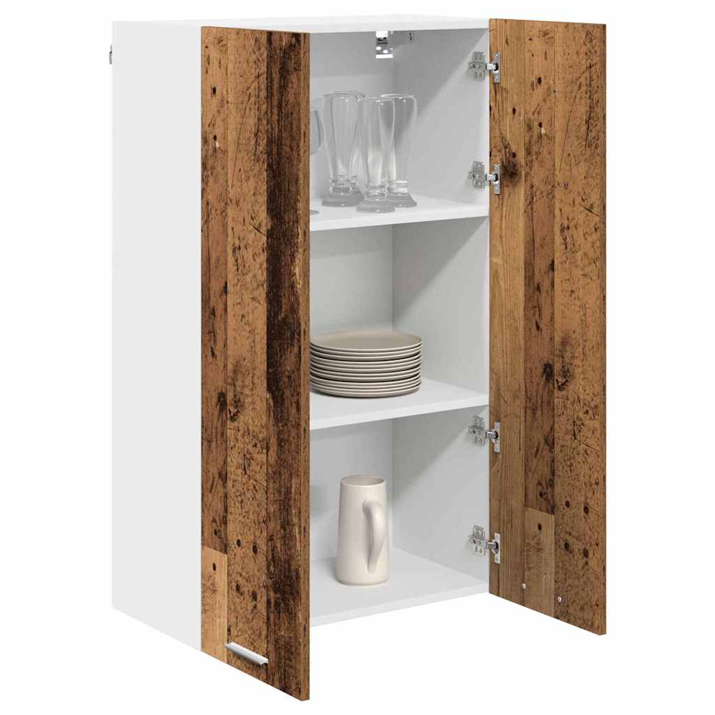 vidaXL Szafka wisząca z przechowywaniem Stare drewno 60 x 31 x 100 cm