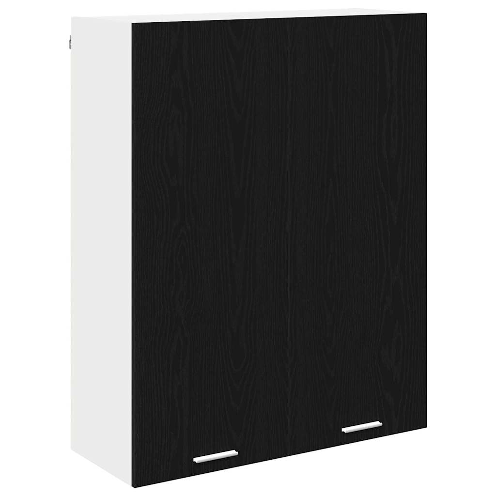 vidaXL Szafka wisząca z przechowywaniem Czarny Dąb 80 x 31 x 100 cm